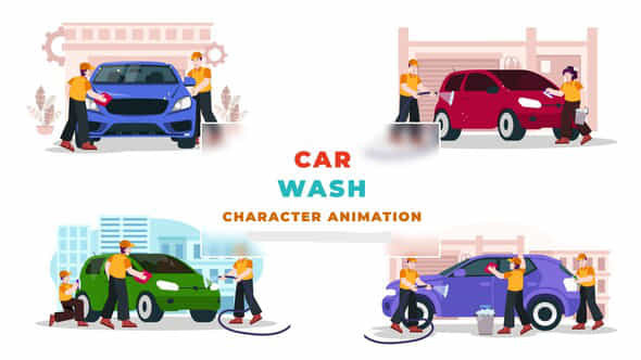 Car Washing Service - VideoHive 39799420