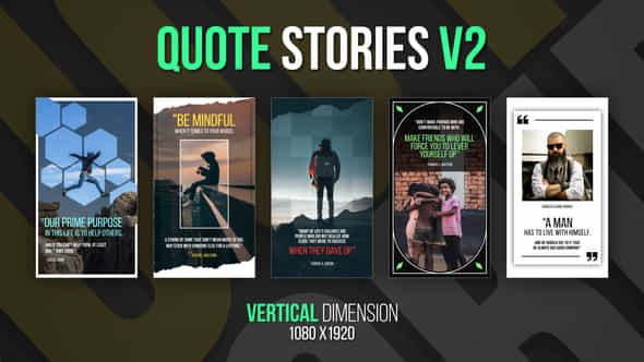 Vertical Quote Stories - VideoHive 42129399