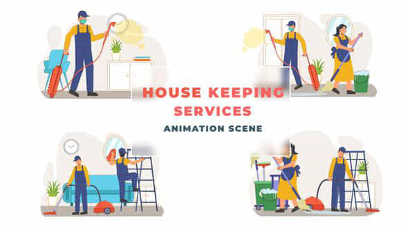 House Keeping Service - VideoHive 43396392