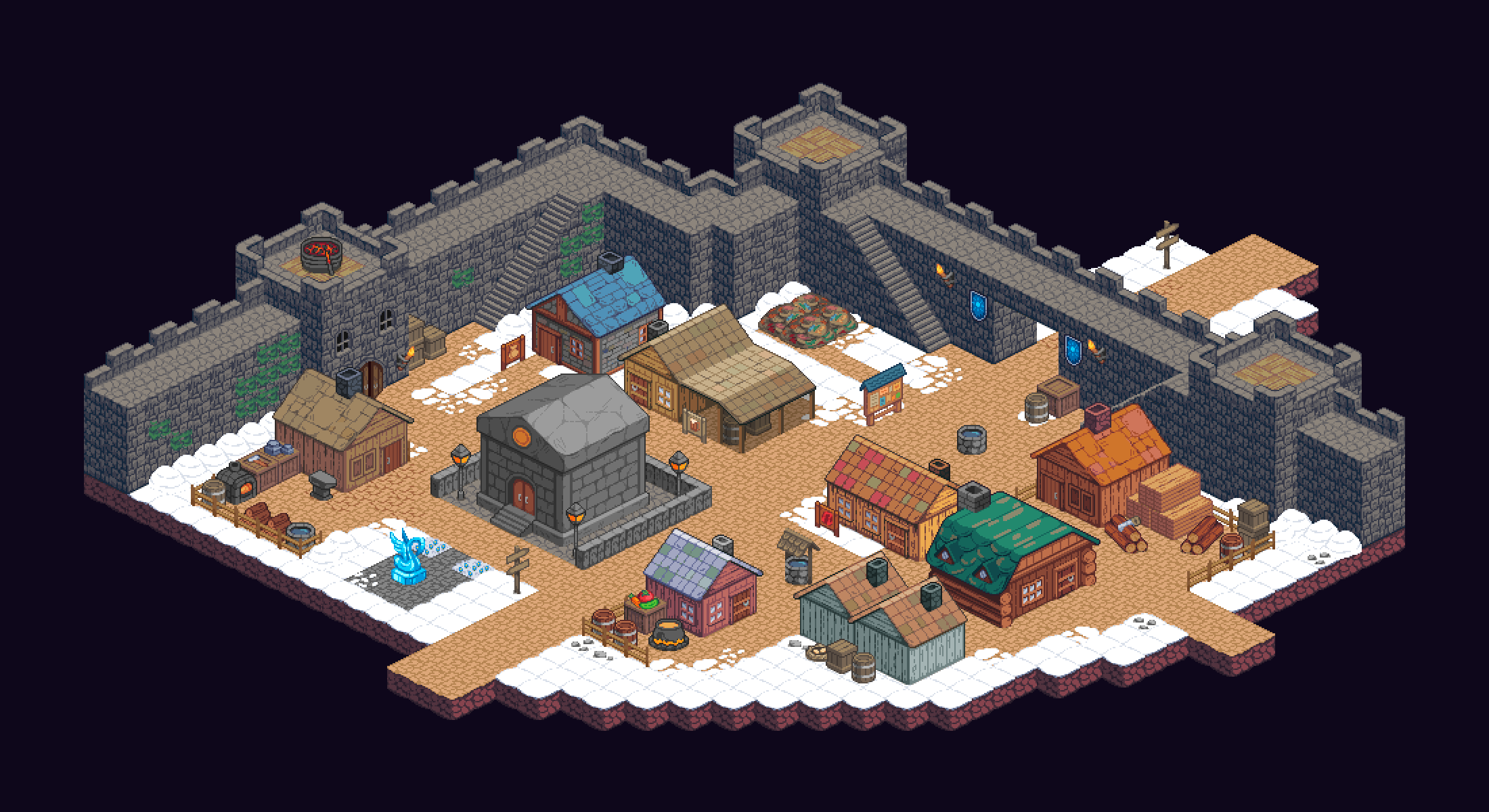 maxchill is finished with the isometric art version of Kallaheim!
