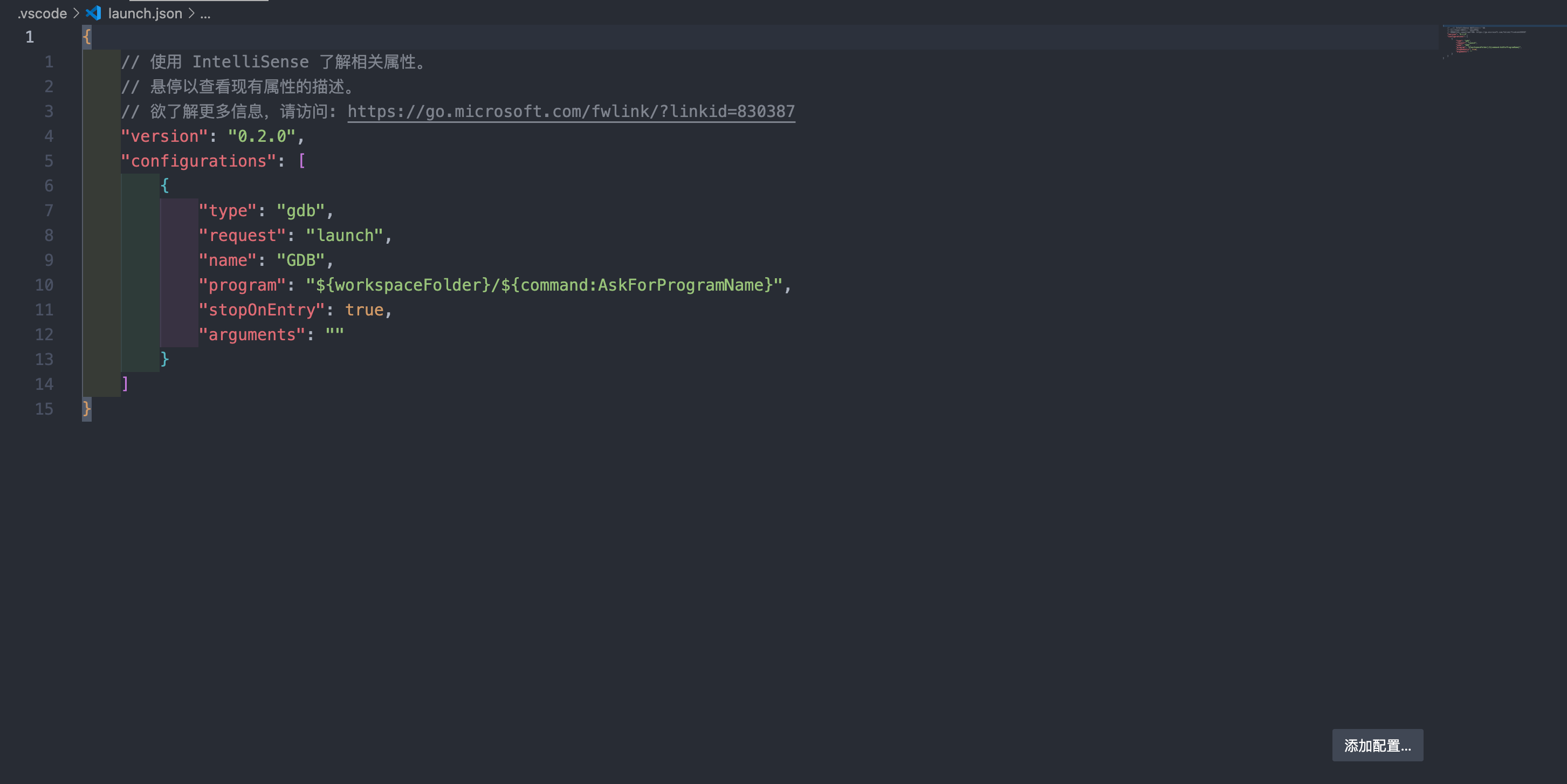 launch.json的结构