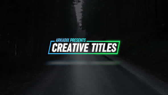 Creative Titles - VideoHive 28858006