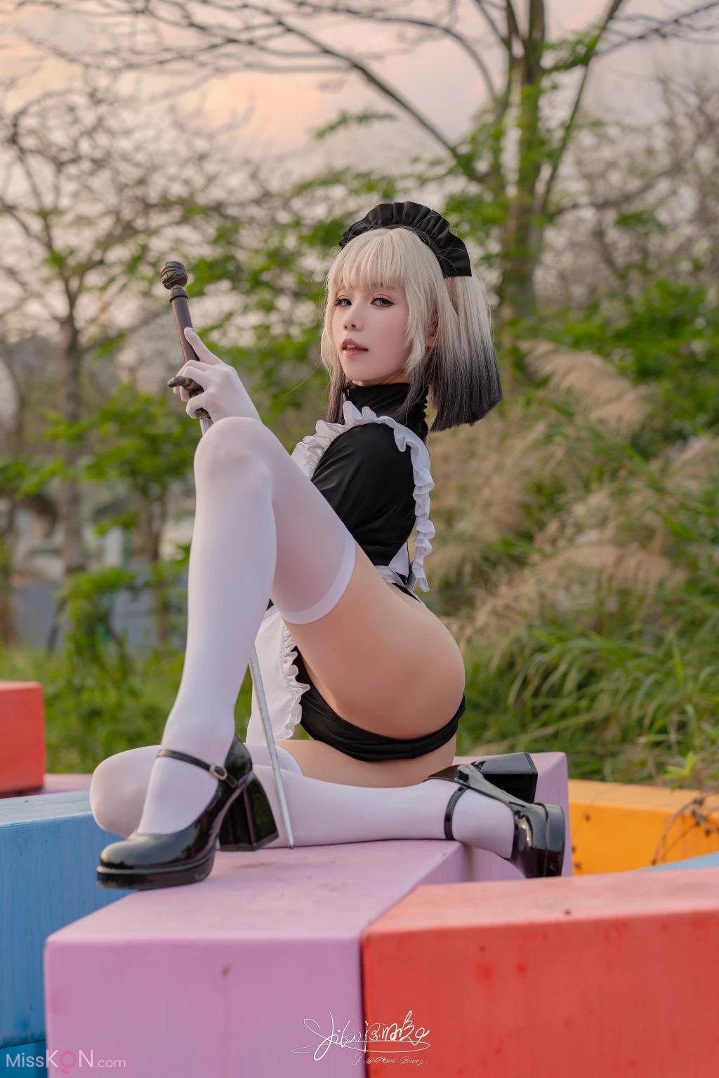 Coser@黏黏团子兔: 10月作品 战斗女仆 动感光波 (77 photos )(29)