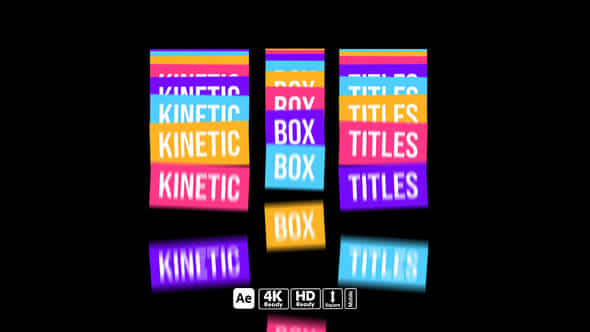 Kinetic Box Titles - VideoHive 59514835