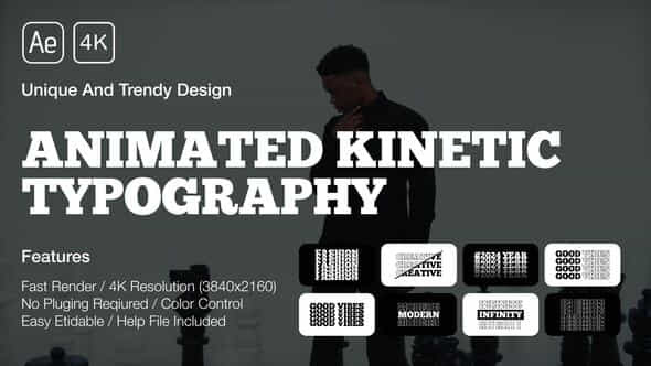 Kinetic Typography Titles After Effects - VideoHive 50183629