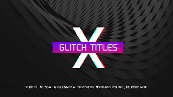 Gradient Glitch Titles - VideoHive 20752029