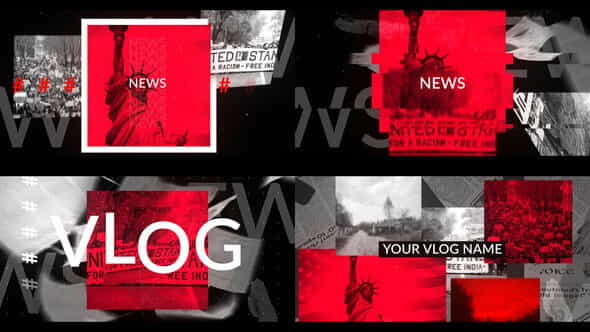 News Vlog Intro - VideoHive 32605734