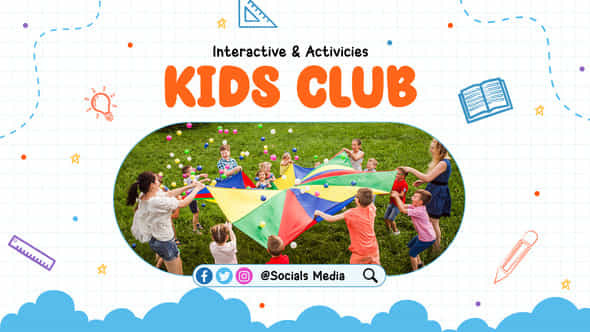 Kids Club Slide Promo Mogrt - VideoHive 49225496