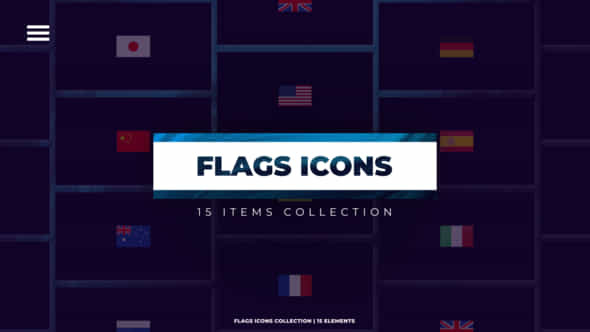 Flags Icons - VideoHive 41702753