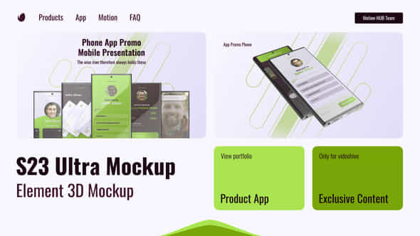 Mockup Phone Element - VideoHive 46358231