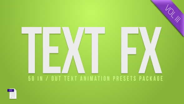Text Fx Vol.3 - VideoHive 3671196
