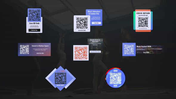 Qr Code Titles - VideoHive 54070289
