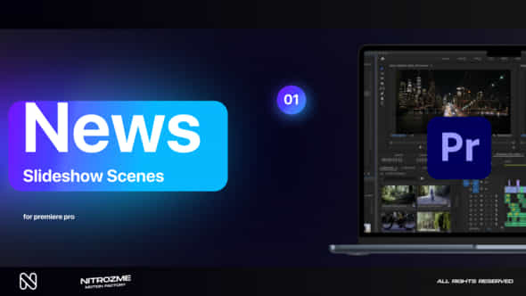 News Slideshow Scenes Vol 01 For Premiere Pro - VideoHive 49742324