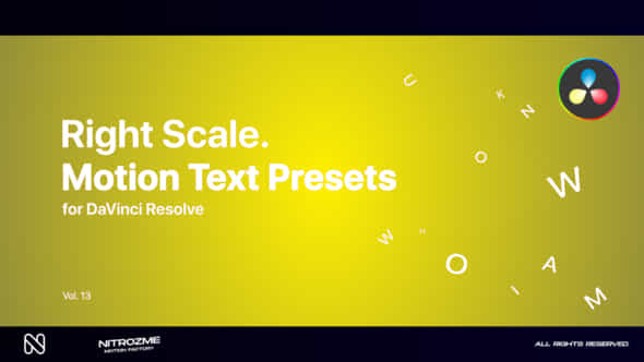 Right Scale Motion - VideoHive 47490862