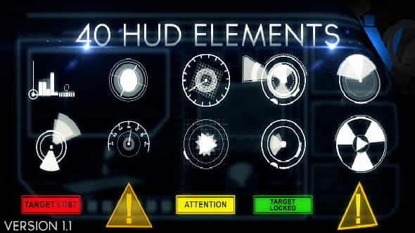 Hud Elements 40 - VideoHive 3985534