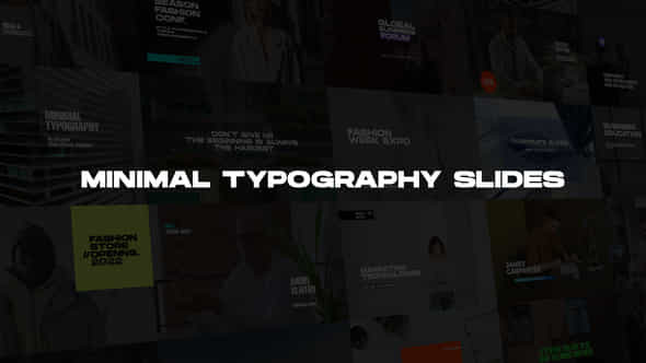 Minimal Typography Slides - VideoHive 39457520