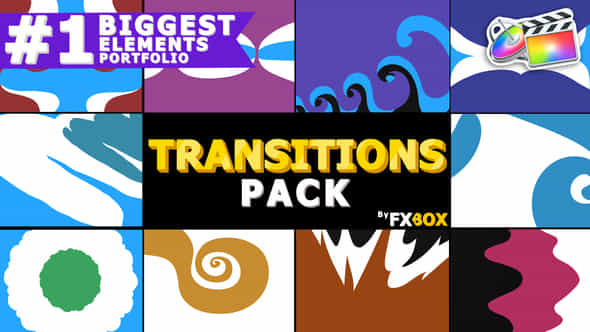 Funny Cartoon Transitions - VideoHive 23532316