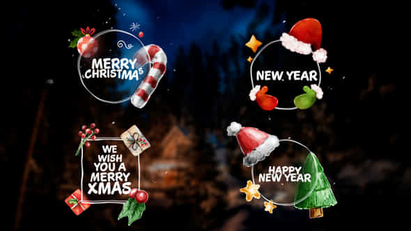 Christmas Titles Lower Thirds - VideoHive 55791790