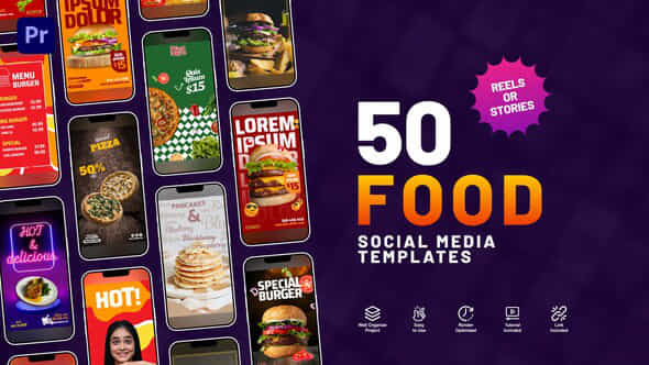 Food Stories Pack - VideoHive 52533416