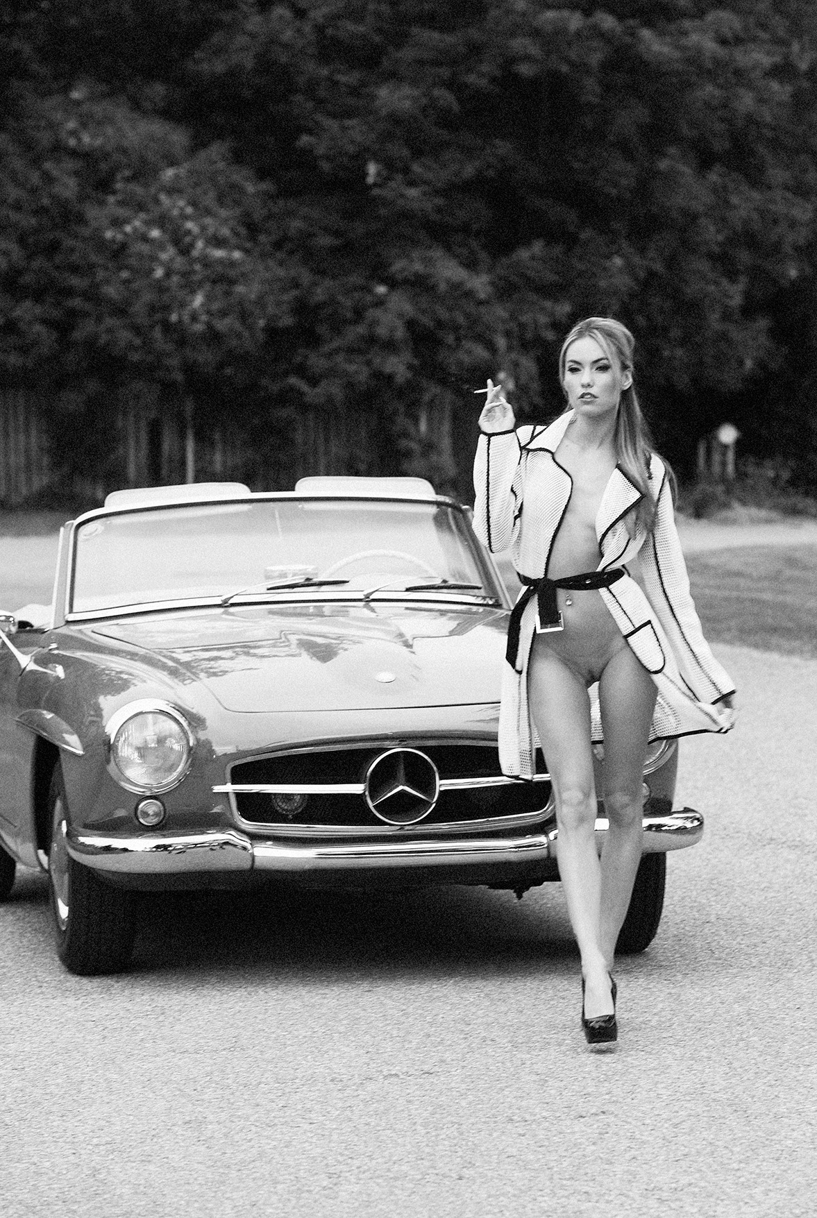 Mercedes 190 SL and Veronika Fasterova by Martin Wieland / Playboy South Africa may 2014 Mercedes 190 SL and Veronika Fasterova by Martin Wieland / Playboy South Africa may 2014