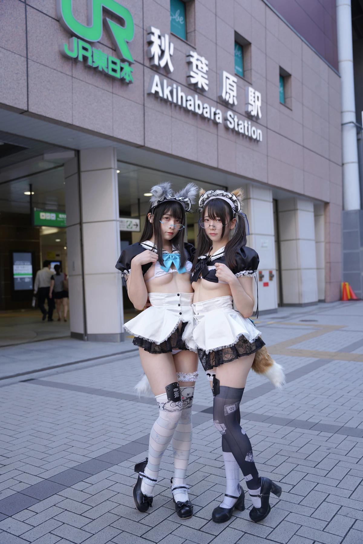 Sui Utatane うたたね翠, Mizuna Shione 水那しおね, 写真集 「野生のメイドがあらわれた！」 Set.03(3)