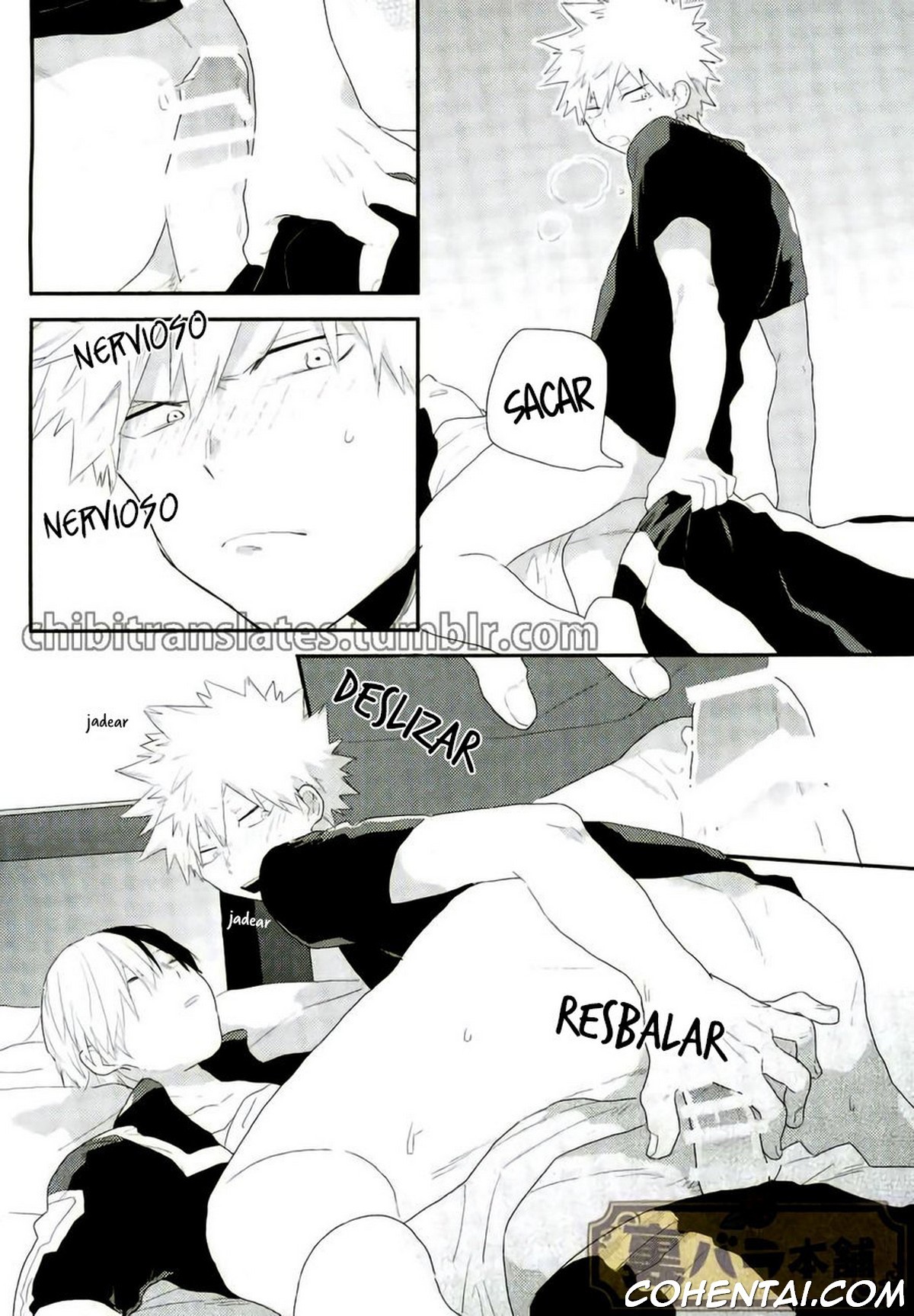 Nete iru Shouto-kun ni Katsuki-kun ga Anna Koto (Boku no Hero Academia) xxx comics manga porno doujin hentai español sexo 