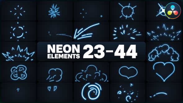 Neon Elements - VideoHive 48570319