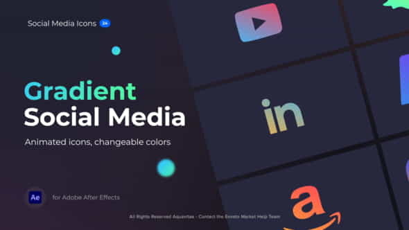 Animated Gradient Social - VideoHive 38326740