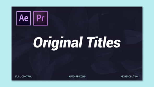 Original Titles - VideoHive 22819019