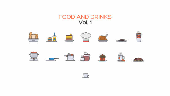 Food and Drinks - VideoHive 40436358