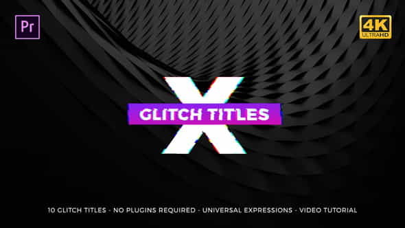 Gradient Glitch Titles Mogrt - VideoHive 21773705