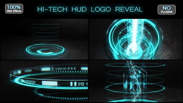 Hi-tech HUD Logo Reveal - VideoHive 17570074