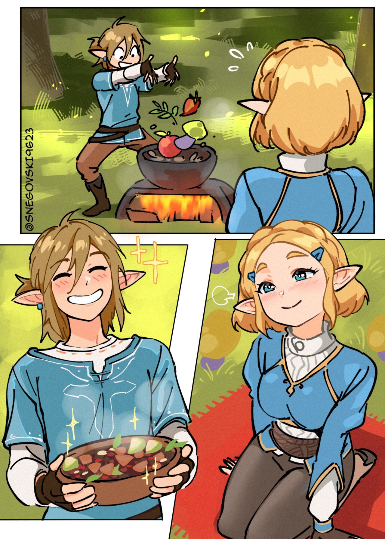 [Snegovski] Zelda and Link Summer Vibes