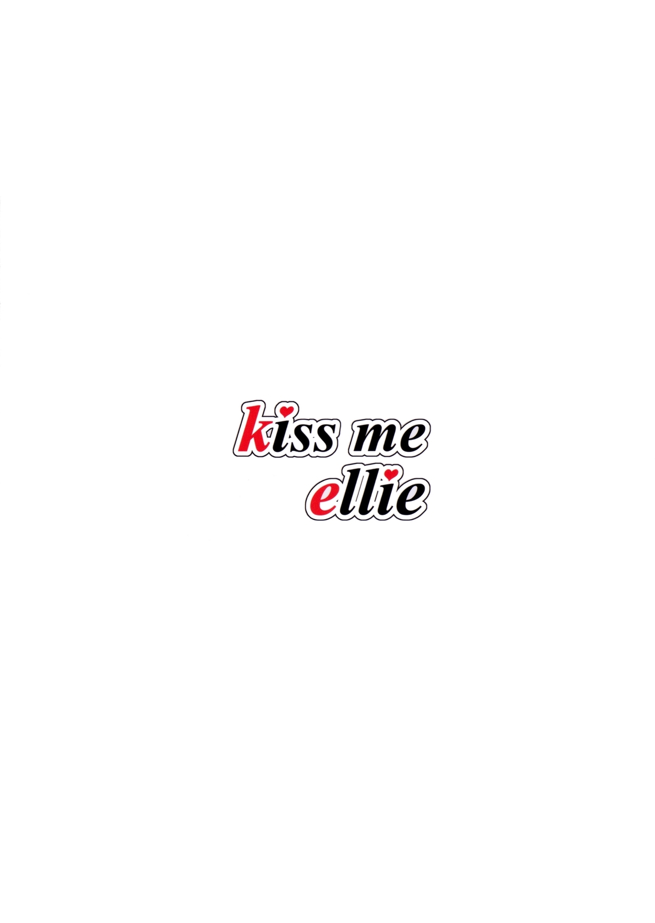 (C90) [Nuno no Ie (Moonlight)] kiss me ellie (Love Live!) [Spanish] [Nico Nii Scans]