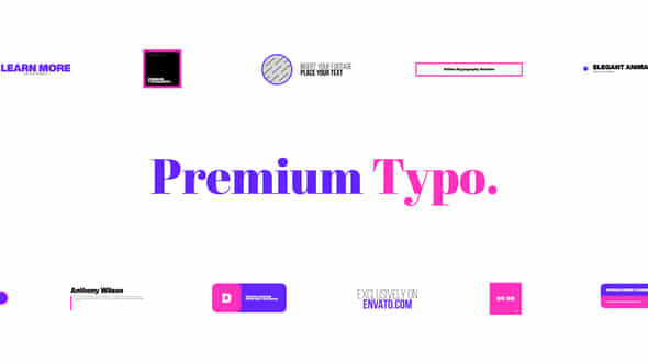 Premium Typography for - VideoHive 39251023