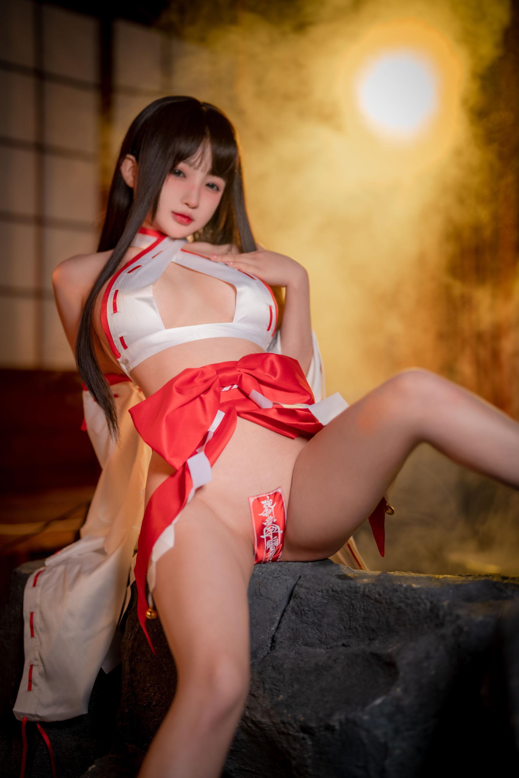 [福利女神cosplay] 桜井宁宁 - 纯洁巫女/61P(18)