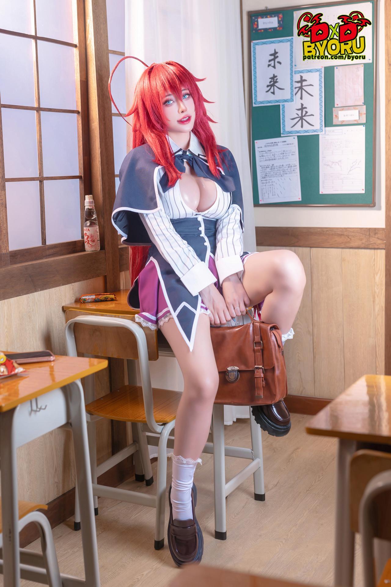 Cosplay 日本性感萝莉Byoru – Rias Gremory(2)