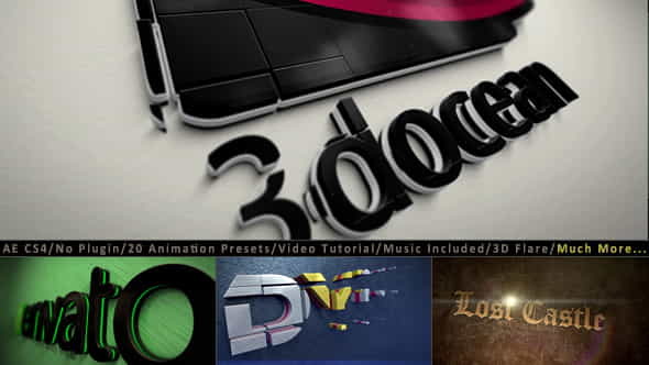 3D Logo Title Intro Animation - VideoHive 9601635