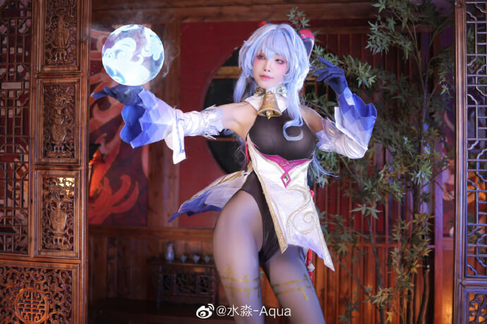 Cosplay：原神甘雨cos,是椰羊也是魅魔 @水淼-Aqua