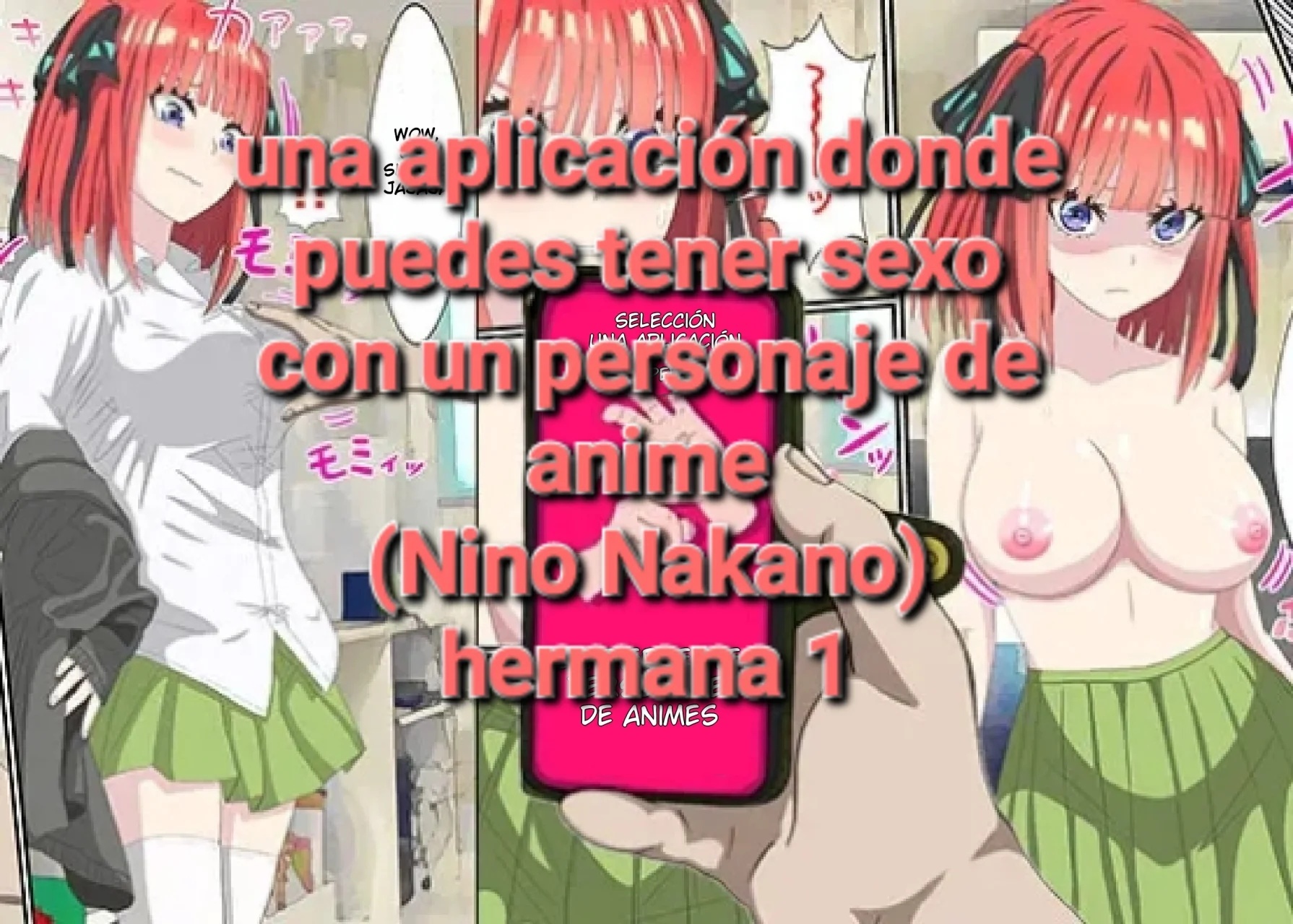 An app that lets you have sex with anime characters Gotoubun no hanayome Nino Nakano 1 - 0