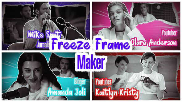 Paper Style Freeze Frame - VideoHive 54904732