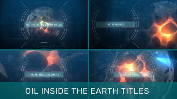 Oil Inside The Earth Titles - VideoHive 31991317