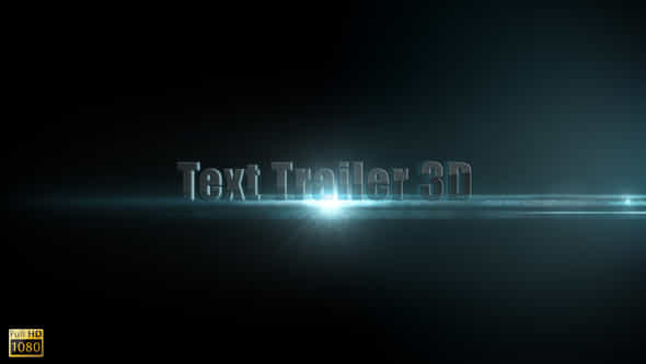 Text Trailer 3D - VideoHive 3188594