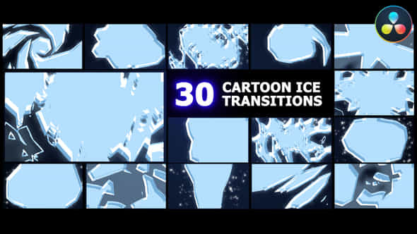 Cartoon Ice Transitions - VideoHive 42343242