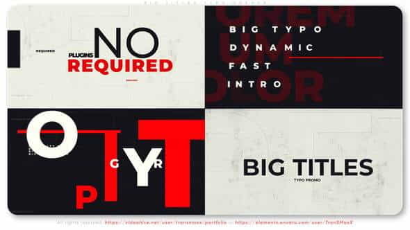 Big Titles Typo. Smart Opener - VideoHive 31005303