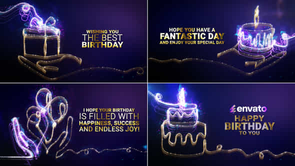 Happy Birthday Wishes Birthday Wishes Intro - VideoHive 59465920