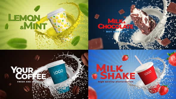 Coffee Soda Milkshake Any Food - VideoHive 33410002