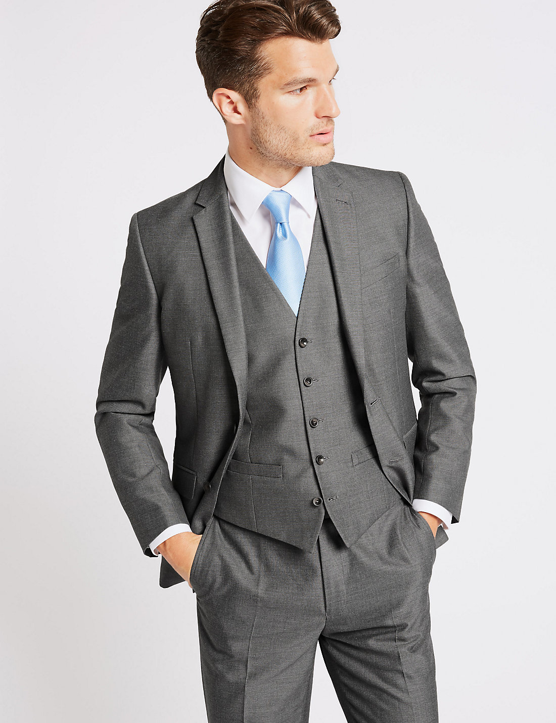 MALE MODELS IN SUITS: JON HOSKING for Marks & Spencer