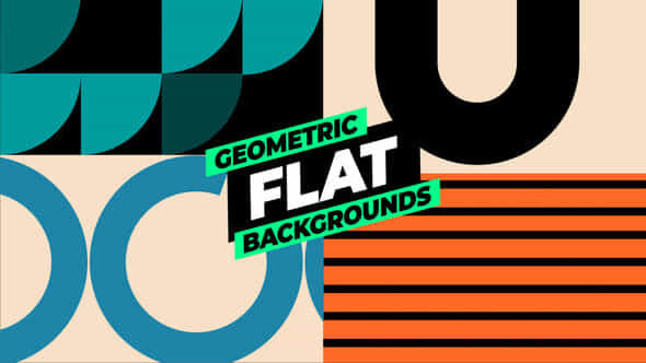 Geometric Flat Backgrounds - VideoHive 54967384