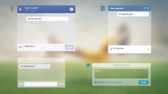 Messages Social Networks - VideoHive 9916826